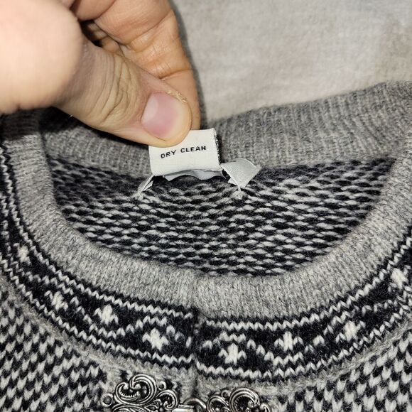 Cambridge Dry Goods Sweater Womens Size Small Wool RN 75343 Grandma Winter Cold - Picture 14 of 16